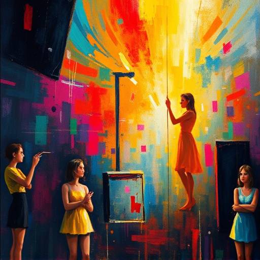 Imagen abstracta que representa la superación del miedo escénico
